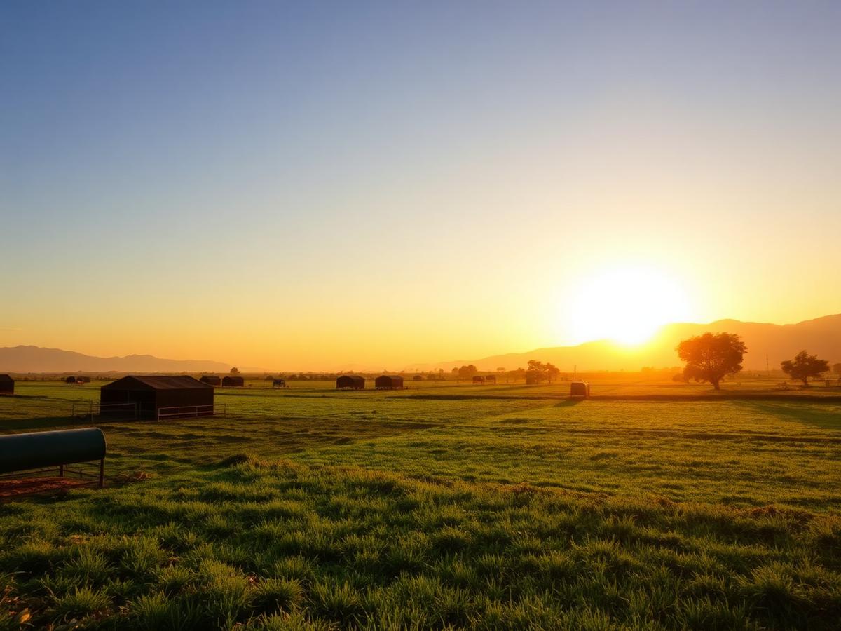 Matlaleng farmland at golden hour